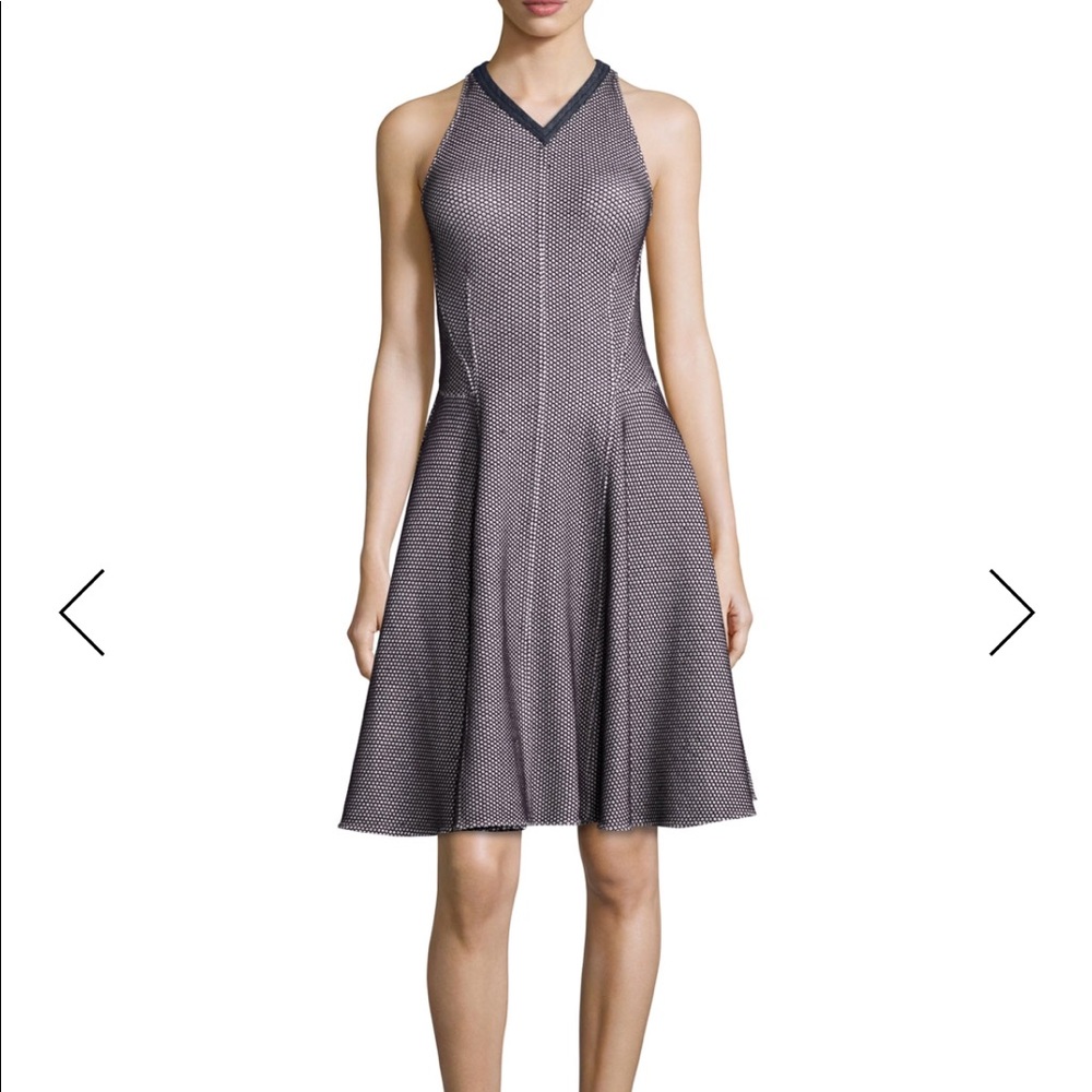 Derek lam sleeveless Intarsia flared dress